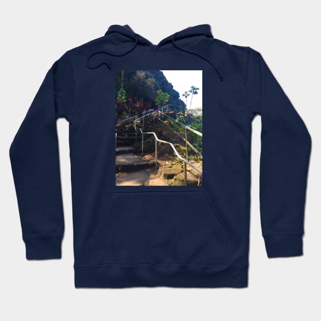 Hawaii stair case Hoodie by Kbpaintingprints